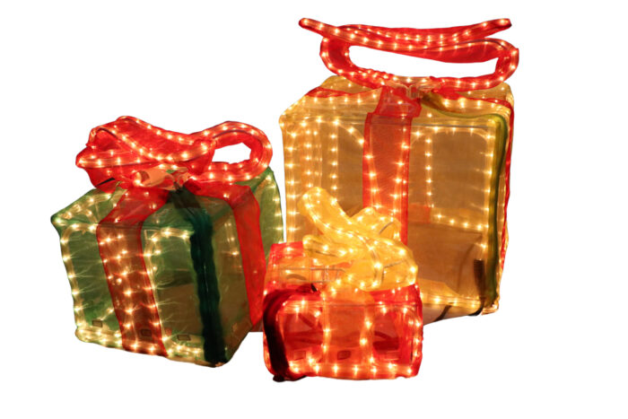 Beleuchtete Geschenke