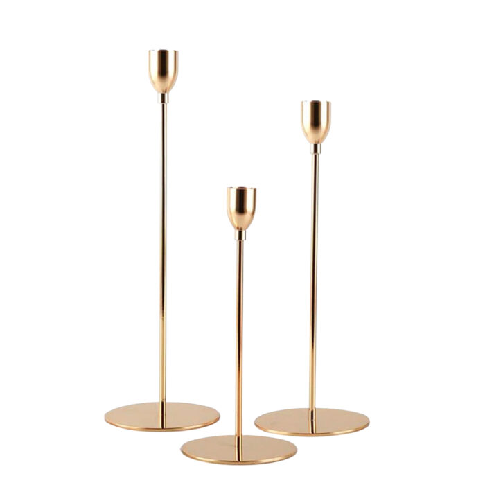 Leuchter roségold mittel 28 cm