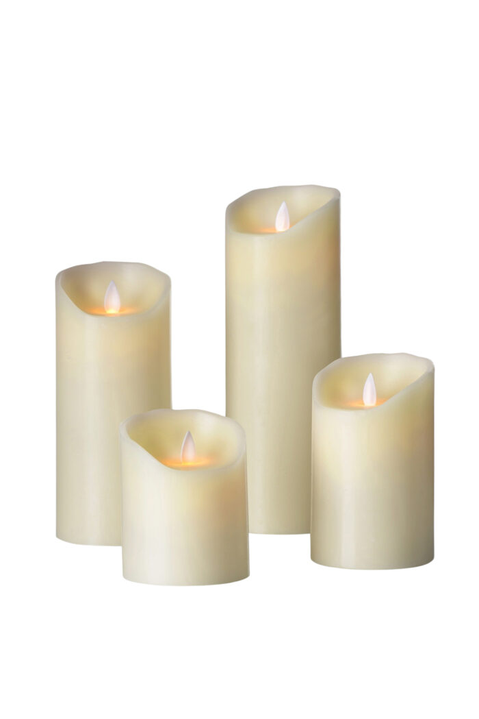 LED Stumpenkerze 12,5 cm