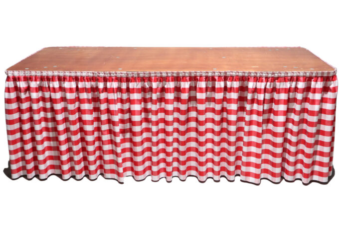 Skirting kariert rot-weiß