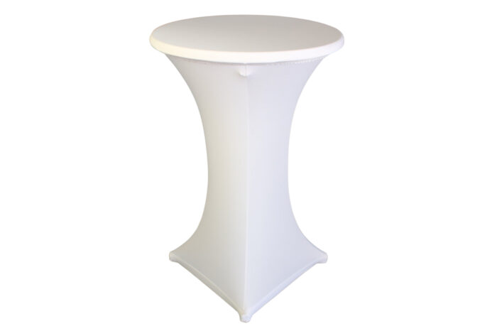 Stehtischhusse weiß Str Ø 80cm