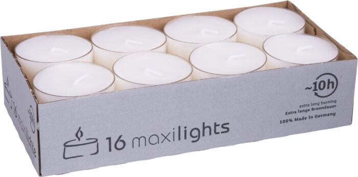 Teelichtkerzen maxi 16-er Pack