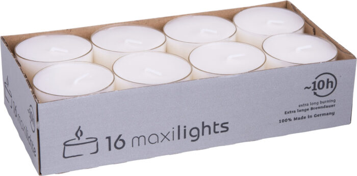 Teelichtkerzen maxi 16-er Pack