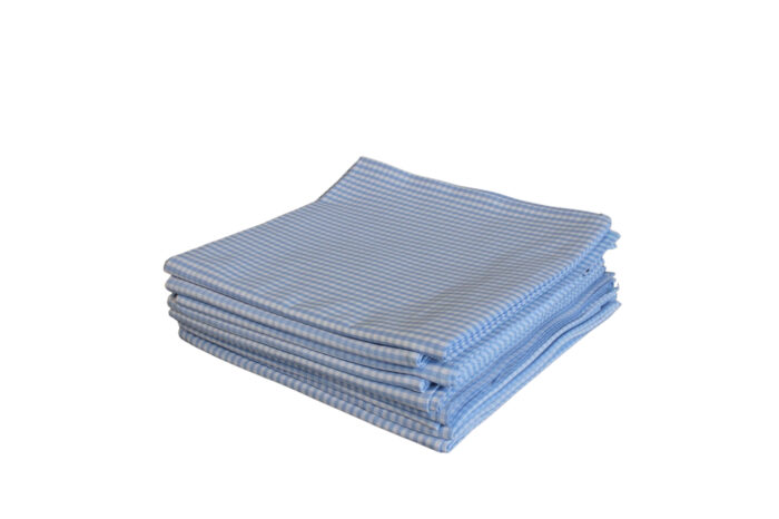 Tischdecke blau/weiß 130x130cm