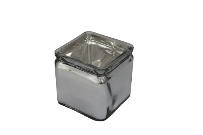 Vase Quadro versilbert