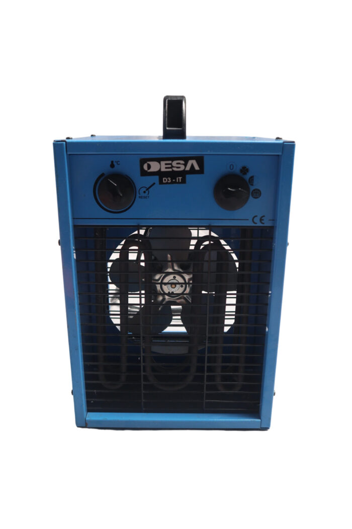 Warmluftgebläse 3 kW blau