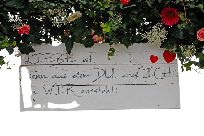 Willkommensschild Vintage Stil