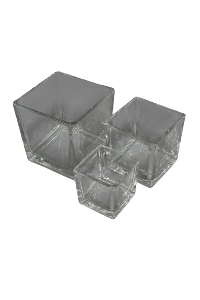 Windlichtglas Cube 8 cm